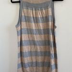 Old Navy Grey & Tan Knit Striped Sleeveless Cardigan Sweater Size L New W/O Tag Photo 5