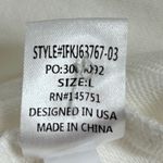 Fantastic Fawn  Lace Eyelet Button Shirt White Women Size L Boho Western Puffy Photo 4