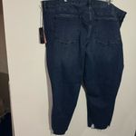 7 For All Mankind NWT Jen7 by Ankle Straight Jeans with Destroyed Hem Size 28 Photo 6