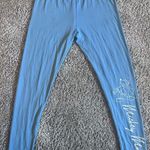 Disney  Mickey Mouse Women’s Light Steel Blue Leggings Sz Large Photo 0