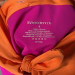 Summersalt ‎ One Piece Swimsuit  The Jetsetter Hibiscus Tangerine Pink Photo 5