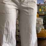 John Galt Baggy Carpenter High Waisted White Pants Photo 2