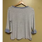 Nautica  Women's 3/4 Cuffed Sleeve Chambray Casual Top Photo 1