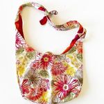 Handmade Reversible Floral And Chevron Sling Bag Hobo Tote Photo 2