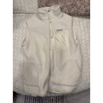 Columbia  Women’s White fleece Vest Size XL Photo 3