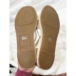 Eileen Fisher  Beige Lace-Up Perforated Espadrille Flats Shoes US 8 1/2 Photo 6