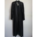 Soma  Womens Black Cool Nights Belted Exquisite Romantic Robe Lace Detail Sz L/XL Photo 4