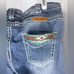 COWGIRL TUFF CO. Women’s Embroidered Southwest Rocker Western Bootcut Jeans Blue Size 29 Photo 6