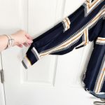 Reiss  Isadora Navy Geometric Print Button Through Shirt Photo 6