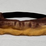 Brown and Tan Ombré/Tie Dye Headband Yellow Photo 0