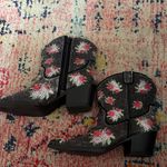 Wild Pair  Lacey Floral Western  Bling Boots - worn once like new Photo 2