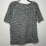 Loft  animal print short sleeve sweatshirt size large‎ Photo 0