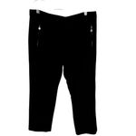 Anne Klein Size 6 Mid-Rise Ankle-Length Womens Pants Zipper Pockets Black Photo 1