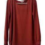 Pleione  Blouse Women Size‎ XS Orange Office Work Career Academia Anthropologie Photo 0