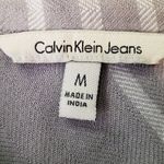 Calvin Klein Jeans Calvin Klien Gray Plaid  Button Up Top Photo 2