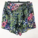 Rock & Indigo Womens Pull On Shorts Large Floral Casual Lounge Sleep Lightweight Green Photo 2