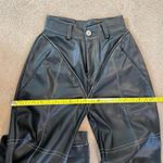 Maniere De Voir black faux leather trousers. brand new with tags Photo 7