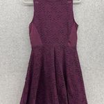 The Limited  Women's Fit & Flare Dress Lace Overlay 6 Pleated Sleeveless Cutout Photo 0