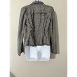 WYETH Todd Magill Plaid Cropped Frayed Deconstructed Blazer Jacket Wool Silk Sm Photo 4