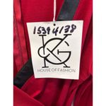 Brand New KG Women's Size 14 Black Red KG Semi Wrap Mini Dress Photo 5