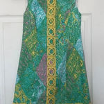 Lilly Pulitzer  Mila Green Yellow Sundance Dress Size 0 Photo 0