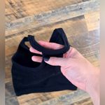 Black Women's Sleeveless Top padded activewear v front button up racer back Size M Photo 2