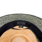Wyeth Hayley Straw Hat in Indigo Natural Dip Dyed Wide Brim Straw Hat Tan Photo 6