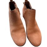 Toms  Boots Womens US 7  Ankle Booties Brown Suede Side Zip Heels Photo 0