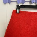 ZARA EUC | women’s bright orange tweed distressed hem miniskirt — XS Photo 1