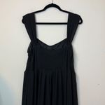 Grace Karin NWT Black Smocked Waist Maxi Dress Square Neck Sleeveless Flowy 2X # Size XXL Photo 8