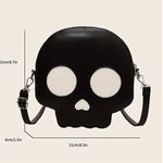 Halloween THE FLOATING SKULL CROSSBODY PURSE Black Photo 1