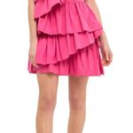 Endless Rose One-Shoulder Ruffle Minidress Size S NWT Photo 0
