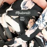 Madewell  Winter Orchid Tie-Sleeve Wide Leg Jumpsuit Brigette True Black XXL Photo 2