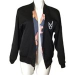 MINKPINK Midnight Romance Floral Reversible Bomber Jacket Photo 7