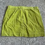 Wild Fable  Chartreuse Neon Lime Green Corduroy Mini Skirt Fall Y2K Casual 12 Photo 3