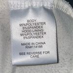 Juicy Couture Juicy by White Velour Logo Print Zip Up Track Hoodie Size L Photo 3