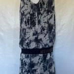 Gracia FASHION Bubble Hem Drop Waist Studded Halter Dress Sz Large Grunge Y2K Photo 3