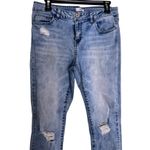 Refuge  Light Blue Wash Distressed Size 10 Straight Jeans Photo 2