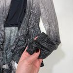 PatBo Ombre warp top metallic silver blouse XS Photo 3