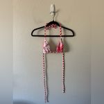 SIGAL Anthropologie Cayena Reversible Swim Bikini Top Size M Floral Pink Red Size M Photo 2
