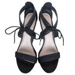 Pour La Victoire Shanna High Heel Shoes 7.5 Leather Black Special Occasion Photo 4