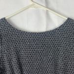 Adrianna Papell women's 8 medium black silver metallic knee length midi dress Photo 7