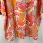 JESS LEA BOUTIQUE Tunic Top Extra Large Blouse Watercolor Pastel Made in USA Pink Size XL Photo 8