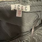 TCEC Silver Sequin Asymmetrical Blouse Photo 3