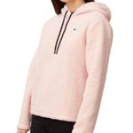 FILA  Josephine Hoodie Medium Teddy Sherpa Sweatshirt Pastel Pink Sweater Photo 3