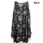 All Saints Dark Gray Shift Floral Lace Cold Shoulder Boho Dress - Large Photo 1