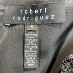 Robert Rodriguez Dress Womens 6 Black Sequin Mini Shift Short Sleeve Cocktail Photo 9