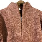 Haven Well Within Sherpa Fleece Quarter Zip Pullover Womens M Brown Cozy Soft Size M Photo 2
