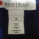 White House | Black Market WHBM M Navy Knit Double Layer Tunic Top Photo 5
