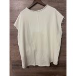 Free People  Top Size Medium cream lounge sleeveless oversized Photo 6